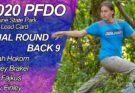 2020 PFDO I Final Round – Back 9 – FPO Lead Card featuring Brakel, Hokom, Fajkus, Finley